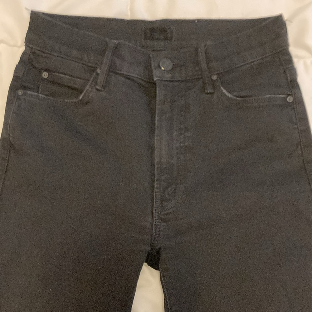 MOTHER Jeans women’s The Stunner Zip Ankle Step Fray in Not Guilty Size 25 - Picture 6 of 12
